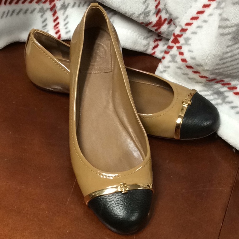 Tory Burch 2 tone ballet flats - Picture 2 of 7